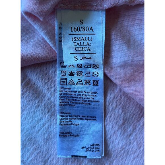 ALLSAINTS Pink Stamp Imogen Tie Dye T Shirt Tee Top   Women's Size Small - Picture 6 of 11